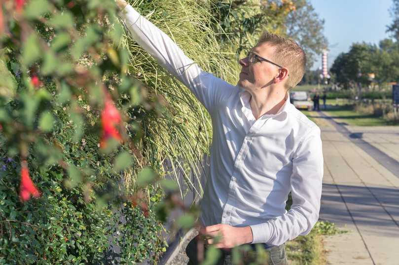 Marc de Jager ist Projektleiter Gebäudebegrünung bei der Ginkel Groep. | Foto: Stihl Marc de Jager ist Projektleiter Gebäudebegrünung bei der Ginkel Groep. | Foto: Stihl