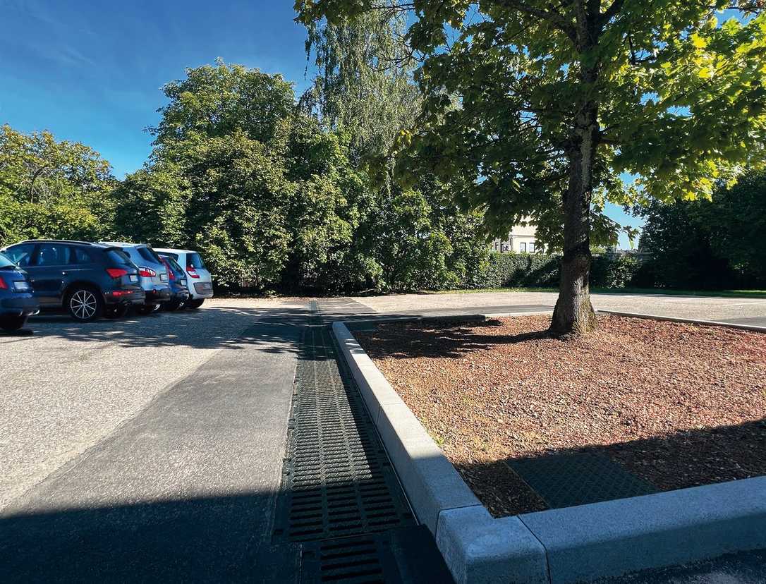 Regenwasser von Verkehrsflächen reinigen und für Bewässerung nutzen Regenwasser von Verkehrsflächen reinigen und für Bewässerung nutzen