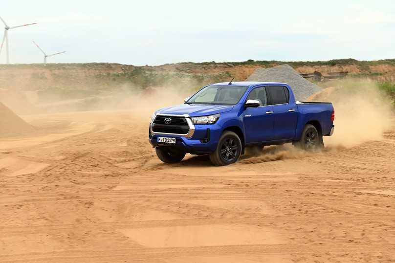 Was Antrieb und Leistung angeht, präsentiert sich der Pick-up Toyota Hilux eindrucksvoll. | Foto: Frank Hausmann Was Antrieb und Leistung angeht, präsentiert sich der Pick-up Toyota Hilux eindrucksvoll. | Foto: Frank Hausmann