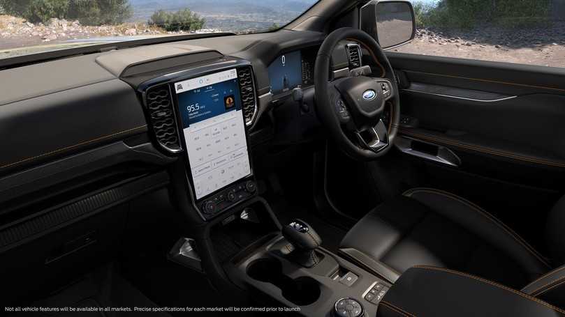 Pick-Up mit Mega-Bildschirm: Das 12-Zoll-Display im neuen Ranger ist laut Ford das größte im Wettbewerbsumfeld. | Foto: Ford Pick-Up mit Mega-Bildschirm: Das 12-Zoll-Display im neuen Ranger ist laut Ford das größte im Wettbewerbsumfeld. | Foto: Ford