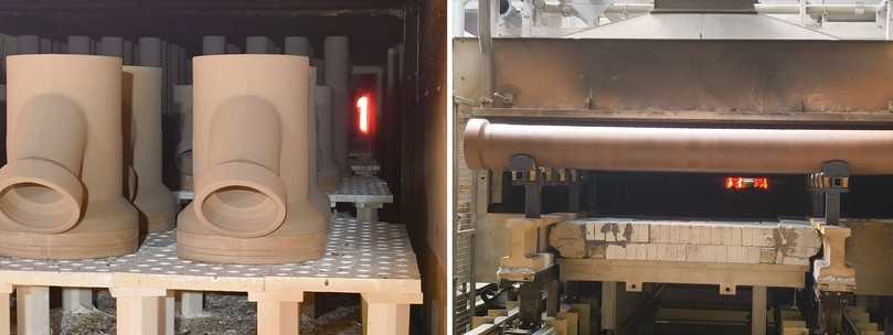 Das Werk Bad Schmiedeberg verfügt über mehrere Öfen. Hierin wird es bis zu 1.130 °C heiß. | Foto: B_I/Valdix Das Werk Bad Schmiedeberg verfügt über mehrere Öfen. Hierin wird es bis zu 1.130 °C heiß. | Foto: B_I/Valdix