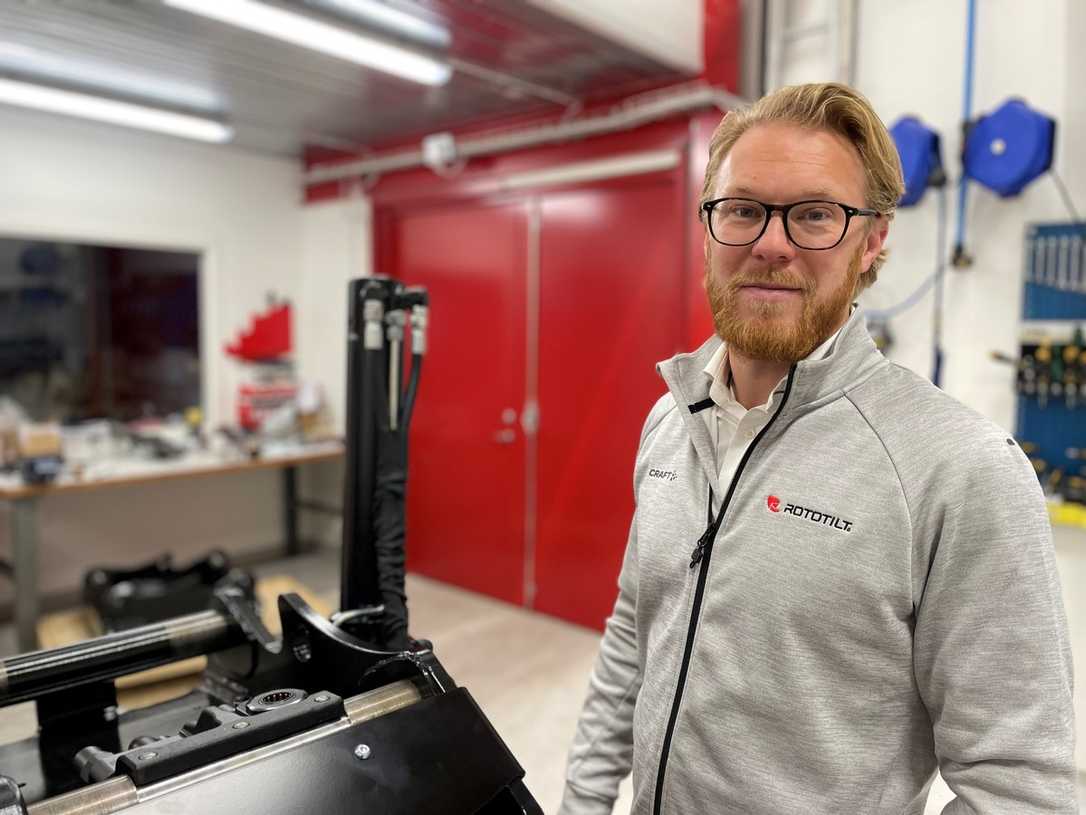 Rototilt Group Vertriebsleiter für Frankreich, Norwegen und Finnland Hampus Jonsson