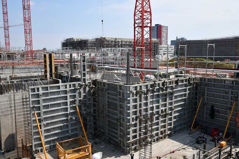 Die Rahmenschalung Batek erlaubt einseitiges Ankern mit konischem Spannsystem oder mit konventionellen Ankerstäben wie auch die klassische beidseitige Ankerung. | Foto: Ulma Construction GmbH Die Rahmenschalung Batek erlaubt einseitiges Ankern mit konischem Spannsystem oder mit konventionellen Ankerstäben wie auch die klassische beidseitige Ankerung. | Foto: Ulma Construction GmbH