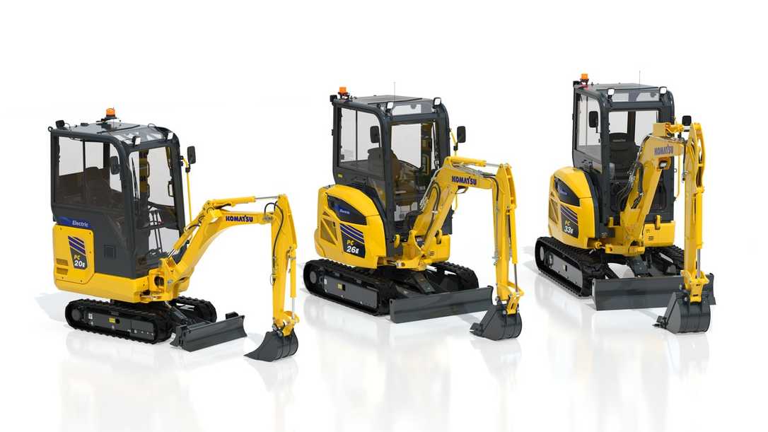 Komatsu führt neue Elektrobagger PC20E PC26E und PC33E zur bauma 2025 ein Komatsu führt neue Elektrobagger PC20E PC26E und PC33E zur bauma 2025 ein
