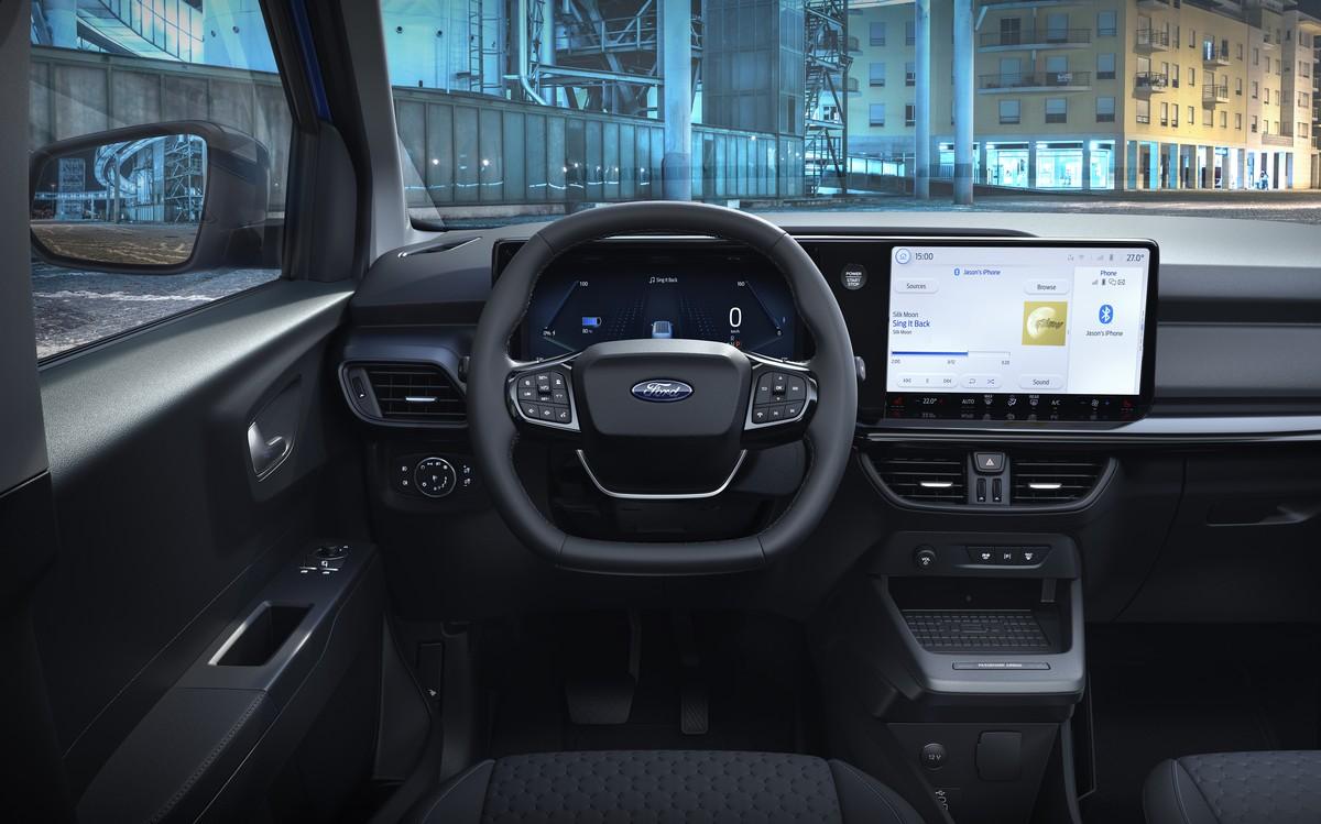 Modern und digital zeigt sich das neue Cockpit mit abgeflachtem Multifunktionslenkrad. | Foto: Ford Modern und digital zeigt sich das neue Cockpit mit abgeflachtem Multifunktionslenkrad. | Foto: Ford