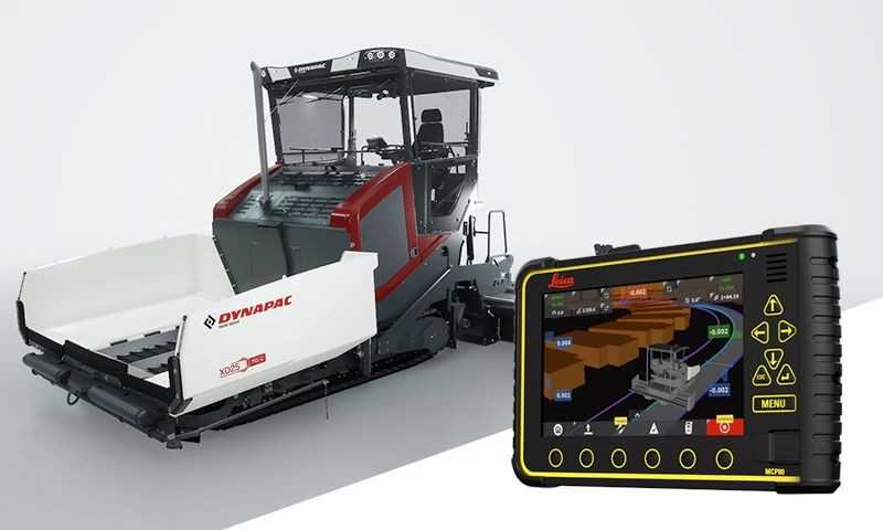 Dynapac and Leica Geosystems – Kooperation für automatische Lenkung und Bohlensteuerung Dynapac and Leica Geosystems – Kooperation für automatische Lenkung und Bohlensteuerung