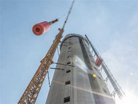 Turmbau zu Rottweil: Mit Gleitschalung 246 Meter in die Höhe Turmbau zu Rottweil: Mit Gleitschalung 246 Meter in die Höhe