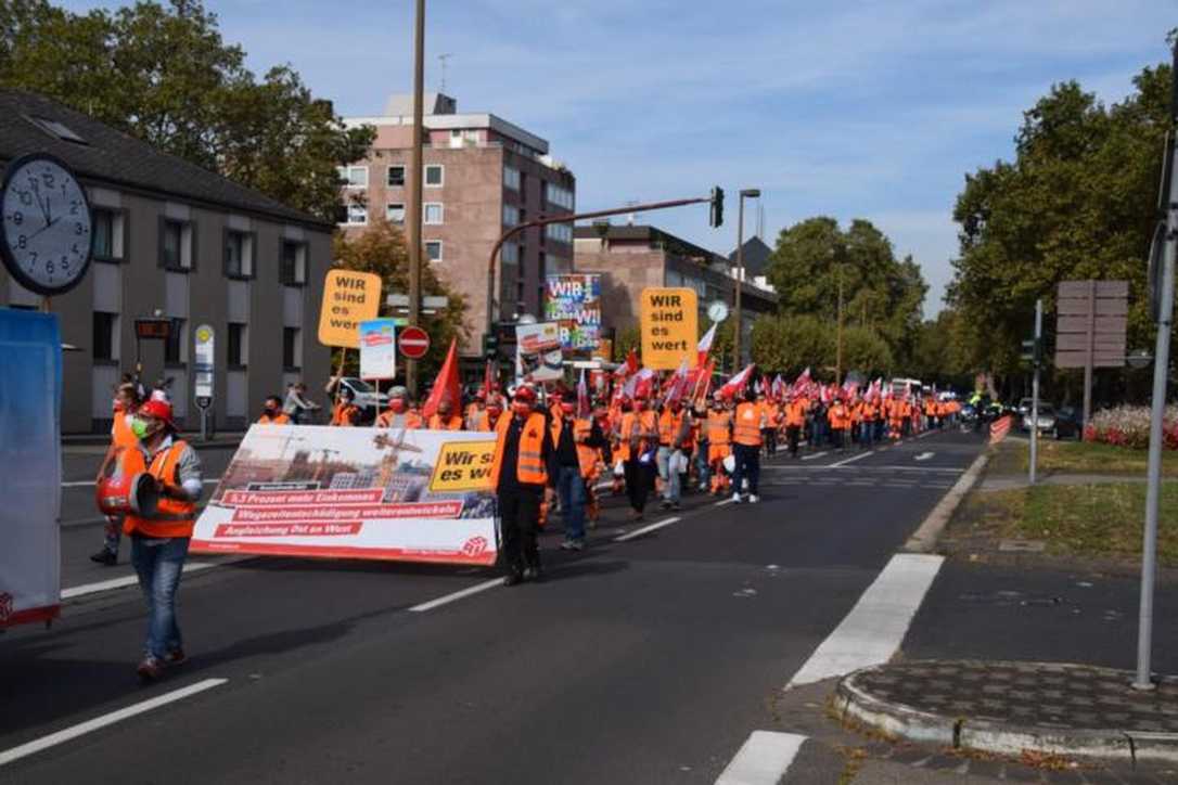 Tarifkonflikt: IG Bau ruft zum Protest am Tag der Schlichtung auf Tarifkonflikt: IG Bau ruft zum Protest am Tag der Schlichtung auf