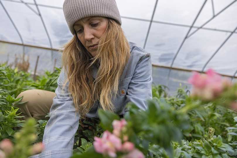 Das Flanellhemd mit Stretch-Anteil für Frauen gibt es in Hellblau und in Braun. | Foto: Carhartt Das Flanellhemd mit Stretch-Anteil für Frauen gibt es in Hellblau und in Braun. | Foto: Carhartt