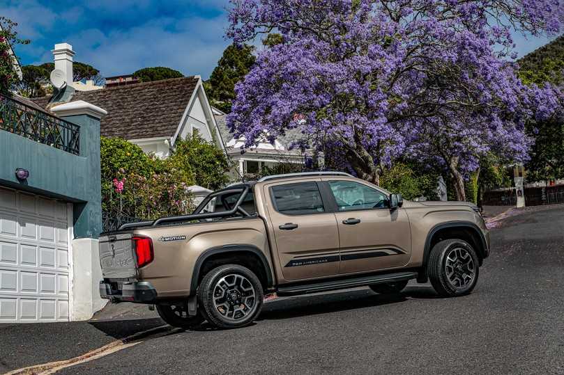 Alle Varianten wie hier der VW Amarok „PanAmericana" sind mit zuschaltbarem „4Motion"-Allradantrieb ausgerüstet. | Foto: VW Nutzfahrzeuge Alle Varianten wie hier der VW Amarok „PanAmericana" sind mit zuschaltbarem „4Motion"-Allradantrieb ausgerüstet. | Foto: VW Nutzfahrzeuge