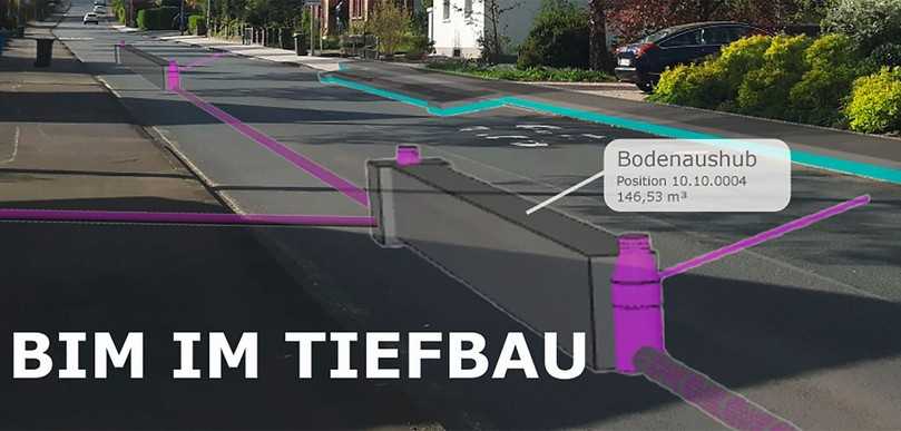 Auch im Tiefbau kann das Bauwerk in einem digitalen Modell abgebildet werden und die Produktivität durch unmittelbaren Datenaustausch zwischen den Instanzen verbessern. | Foto: Frank Kocher, bim-tiefbau.de Auch im Tiefbau kann das Bauwerk in einem digitalen Modell abgebildet werden und die Produktivität durch unmittelbaren Datenaustausch zwischen den Instanzen verbessern. | Foto: Frank Kocher, bim-tiefbau.de