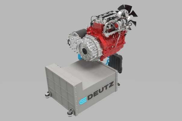 Der „E-Deutz“-Baukasten von Deutz umfasst konventionelle und elektrische Antriebskomponenten, die vielfältig kombiniert werden können. Die Wasserstoff-Verbrennungsmotoren ergänzen die Elektrifizierungs-Strategie von Deutz. Der „E-Deutz“-Baukasten von Deutz umfasst konventionelle und elektrische Antriebskomponenten, die vielfältig kombiniert werden können. Die Wasserstoff-Verbrennungsmotoren ergänzen die Elektrifizierungs-Strategie von Deutz.