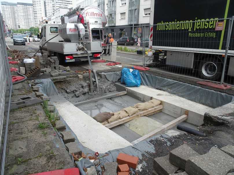 Verfüllung der Baugrube | Foto: Pipefocus Bezela GmbH Verfüllung der Baugrube | Foto: Pipefocus Bezela GmbH