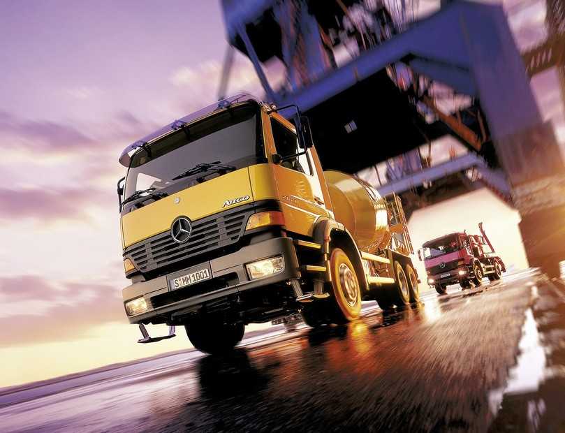 Mercedes-Benz Atego 2628 6x4 als Fahrmischer für 26 t Gesamtgewicht. | Foto: Daimler Truck AG Mercedes-Benz Atego 2628 6x4 als Fahrmischer für 26 t Gesamtgewicht. | Foto: Daimler Truck AG