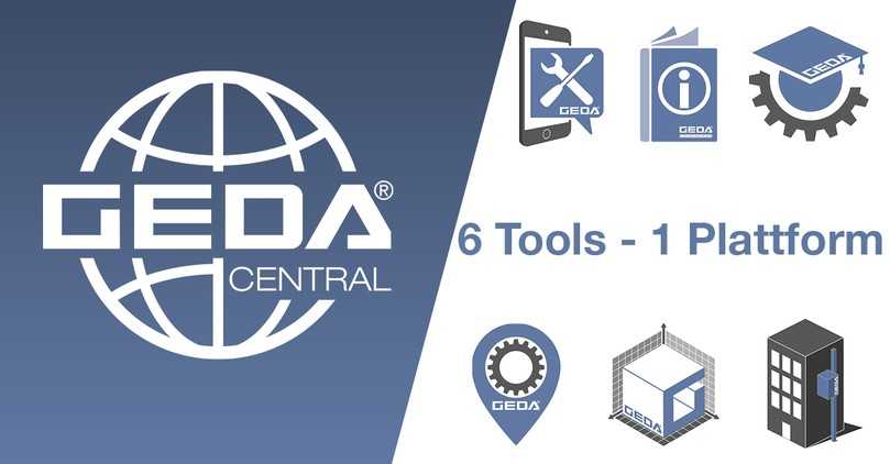 GEDA Central – Sechs Tools an einem Ort | Foto: GEDA GEDA Central – Sechs Tools an einem Ort | Foto: GEDA