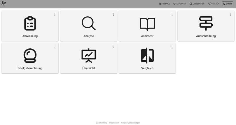 Die verschiedenen Software-Module der Datenplattform Mate, die allen beteiligten während der Planungs- und Ausführungsphase zur Verfügung stehen. Auch eine statistische Analyse des eigenen Vorgehens ist möglich. Diese Module werden zukünftig mehr und mehr mit den Partnerunternehmen weiterentwickelt. | Foto: Syscribe Die verschiedenen Software-Module der Datenplattform Mate, die allen beteiligten während der Planungs- und Ausführungsphase zur Verfügung stehen. Auch eine statistische Analyse des eigenen Vorgehens ist möglich. Diese Module werden zukünftig mehr und mehr mit den Partnerunternehmen weiterentwickelt. | Foto: Syscribe