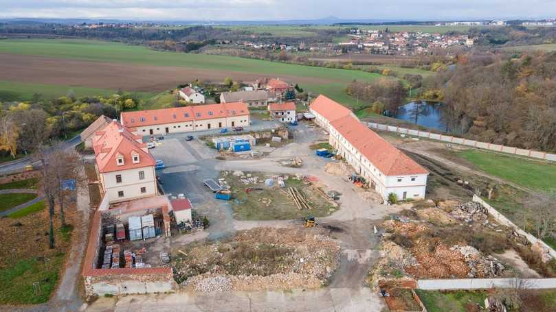 Eine Luftaufnahme des Klosterkomplexes in Drasty. | Foto: Bobcat Eine Luftaufnahme des Klosterkomplexes in Drasty. | Foto: Bobcat