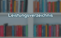 Leistungsverzeichnis Leistungsverzeichnis