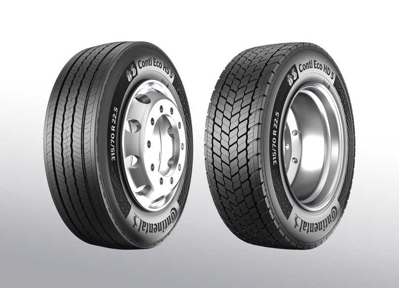Die neuen Conti Eco HS5 und HD5 sollen bis 12% weniger Rollwiderstand und bis 10% mehr Laufleistung erzielen. | Foto: Continental Reifen Deutschland GmbH Die neuen Conti Eco HS5 und HD5 sollen bis 12% weniger Rollwiderstand und bis 10% mehr Laufleistung erzielen. | Foto: Continental Reifen Deutschland GmbH