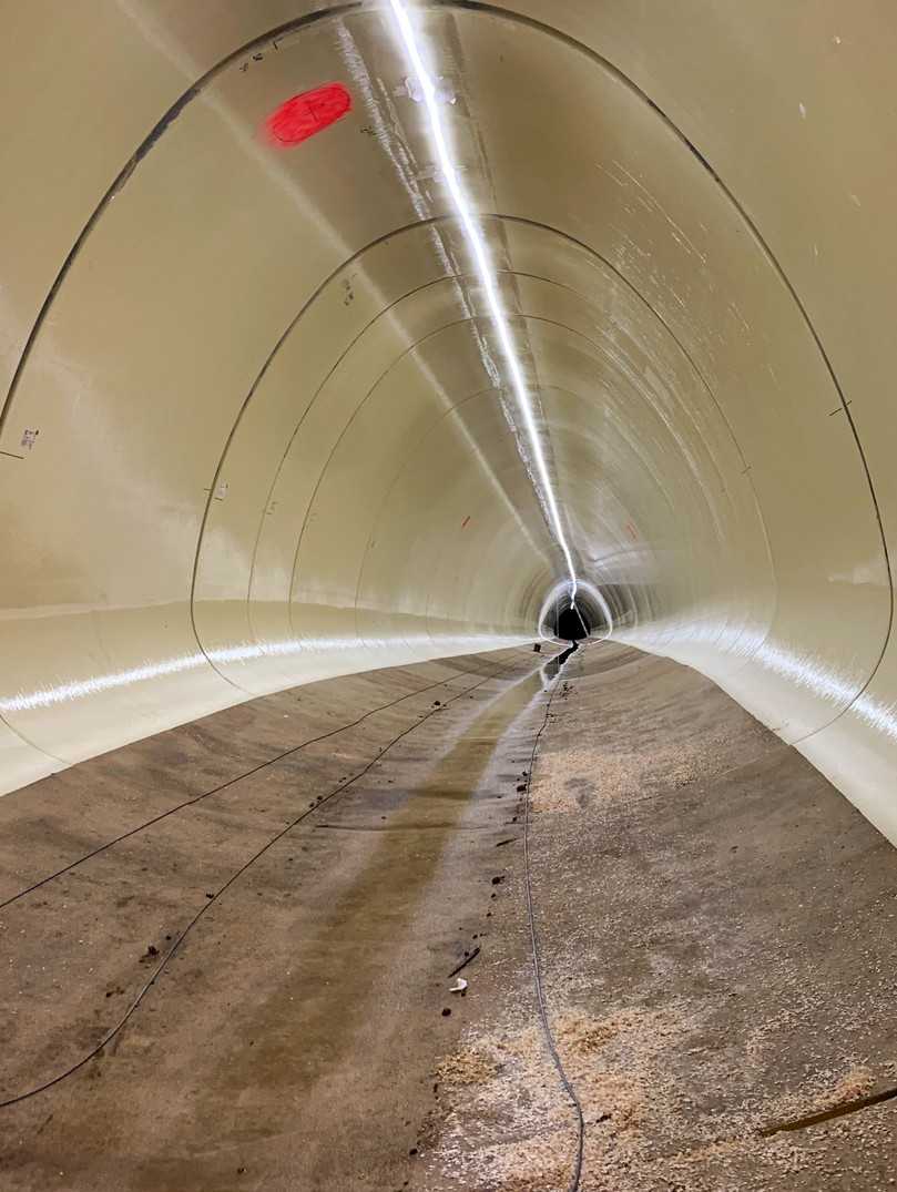 Eine Herausforderung beim Einbau war der zu überwindende Höhenunterschied von ca. 1 Meter. | Foto: Aarsleff Eine Herausforderung beim Einbau war der zu überwindende Höhenunterschied von ca. 1 Meter. | Foto: Aarsleff