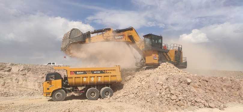 Der Minenbagger Sany SY2000 ist das Ergebnis einer euroäisch-chinesischen Kooperation. | Foto: Sany Der Minenbagger Sany SY2000 ist das Ergebnis einer euroäisch-chinesischen Kooperation. | Foto: Sany