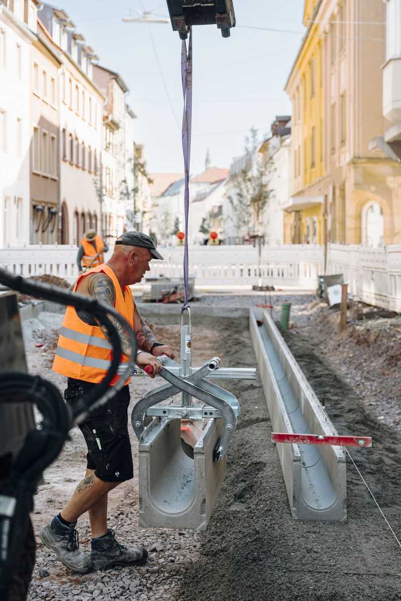 Die Rinnenkörper sind robust und für die zu erwartenden Belastungen ausgelegt. | Foto: Hauraton Die Rinnenkörper sind robust und für die zu erwartenden Belastungen ausgelegt. | Foto: Hauraton