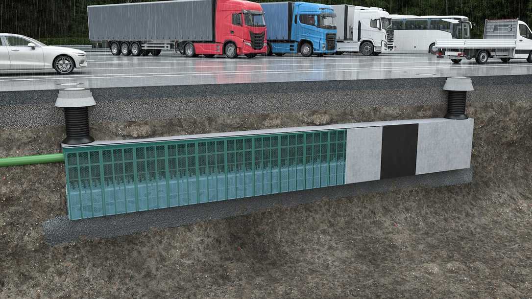 Rigolenfüllkörper als unterirdisches Speichersystem für Regenwasser Rigolenfüllkörper als unterirdisches Speichersystem für Regenwasser