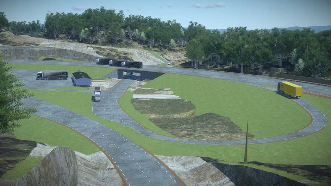 Infrastruktur-Software: Scania-Teststrecke entsteht mit dynamischer 3D-Modellierung Infrastruktur-Software: Scania-Teststrecke entsteht mit dynamischer 3D-Modellierung