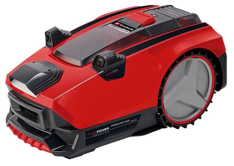 Der Cam Plus 600 von Einhell ist mit Kamera, Ultraschallsensoren und Stoßsensoren ausgestattet. | Foto: Einhell Der Cam Plus 600 von Einhell ist mit Kamera, Ultraschallsensoren und Stoßsensoren ausgestattet. | Foto: Einhell