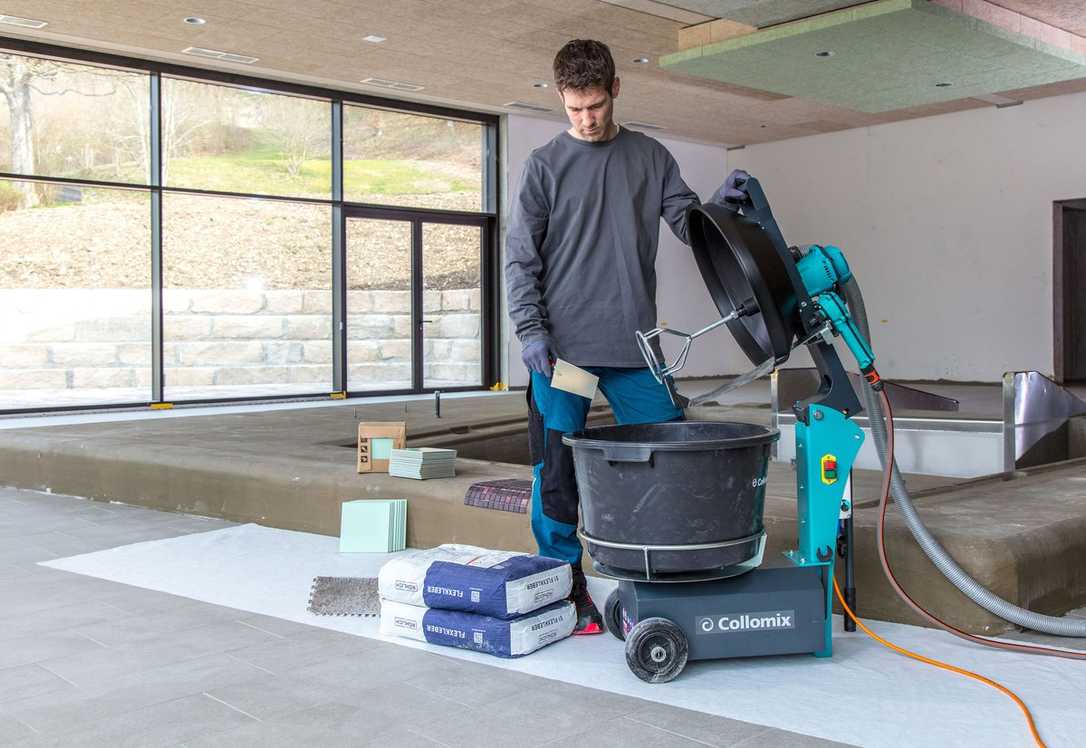 Collomix AOX 650.T entlastet Handwerker von der Mischarbeit Collomix AOX 650.T entlastet Handwerker von der Mischarbeit