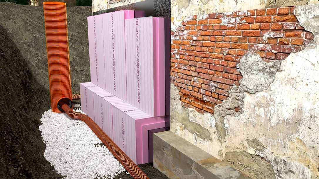 Dämmstoffe: Neue Perimeterdämmung für die Kellersanierung von Austrotherm Dämmstoffe: Neue Perimeterdämmung für die Kellersanierung von Austrotherm