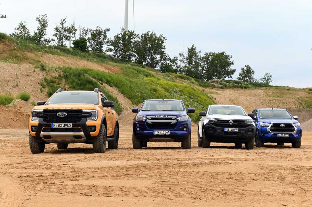 Pick-up Test: Ford Ranger, VW Amarok, Isuzu D-Max, Toyota Hilux im Direktvergleich Pick-up Test: Ford Ranger, VW Amarok, Isuzu D-Max, Toyota Hilux im Direktvergleich
