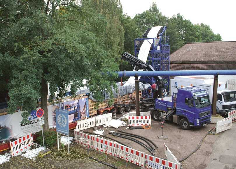 Einrichtung der Baustelle in Bremen | Foto: A. zu Eulenburg Einrichtung der Baustelle in Bremen | Foto: A. zu Eulenburg