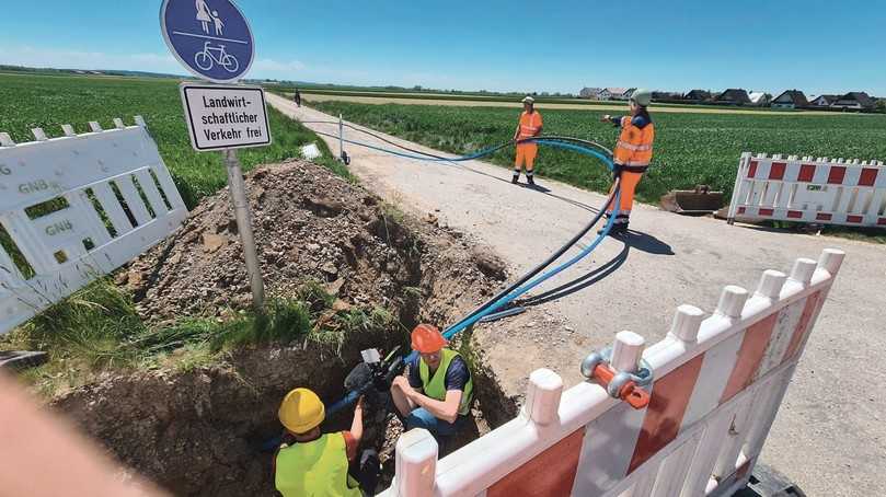 Bis zu 30 m werden mit der Rexacore bewältigt. | Foto: Tobias Kiehstaller, Geiger Unternehmensgruppe Bis zu 30 m werden mit der Rexacore bewältigt. | Foto: Tobias Kiehstaller, Geiger Unternehmensgruppe