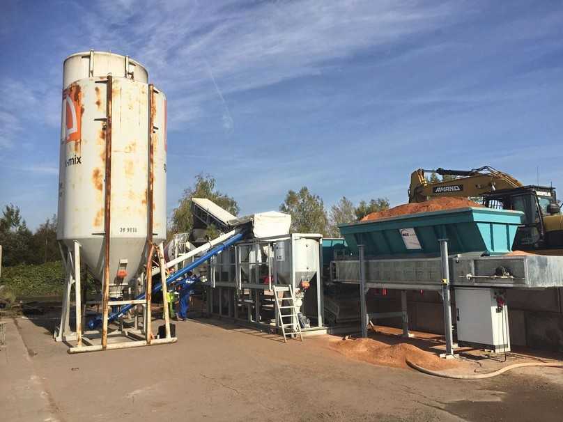 Kompaktanlage auf dem Gelände der Firma Nordmineral im Einsatz | Foto: FiFB Leipzig Kompaktanlage auf dem Gelände der Firma Nordmineral im Einsatz | Foto: FiFB Leipzig