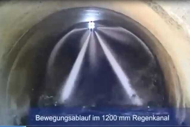 Sehende Nordseedüse im Rohrscheitel | Foto: P&W Umwelttechnik Sehende Nordseedüse im Rohrscheitel | Foto: P&W Umwelttechnik