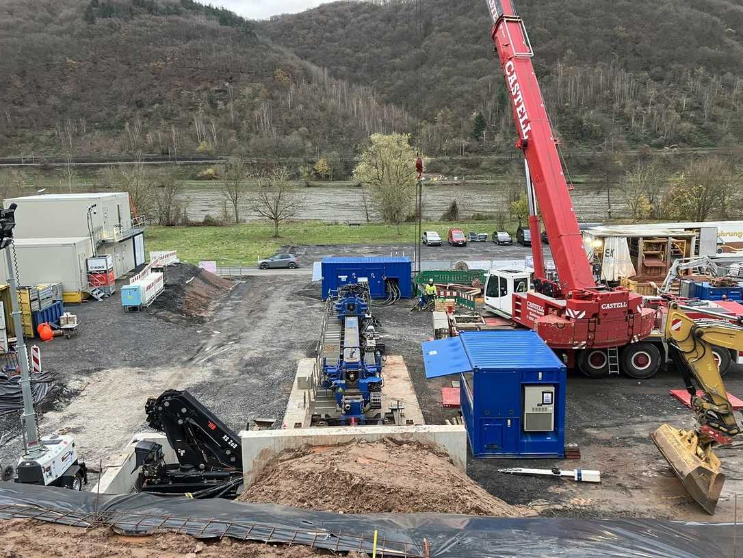 Anspruchsvolle Hangbohrung im Moseltal Anspruchsvolle Hangbohrung im Moseltal