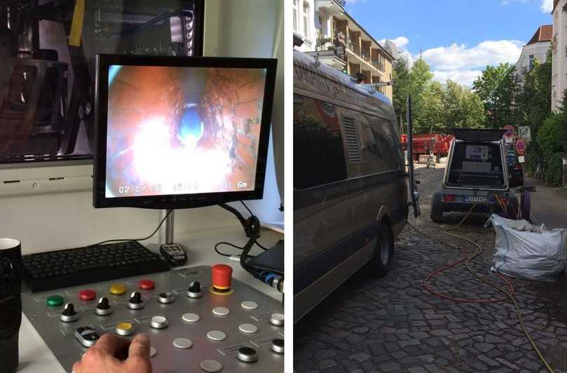 Erster Einsatz der hauseigenen HD-Roboter von Mauerspecht bei Hamburg Wasser (2018) | Foto: Mauerspecht Erster Einsatz der hauseigenen HD-Roboter von Mauerspecht bei Hamburg Wasser (2018) | Foto: Mauerspecht
