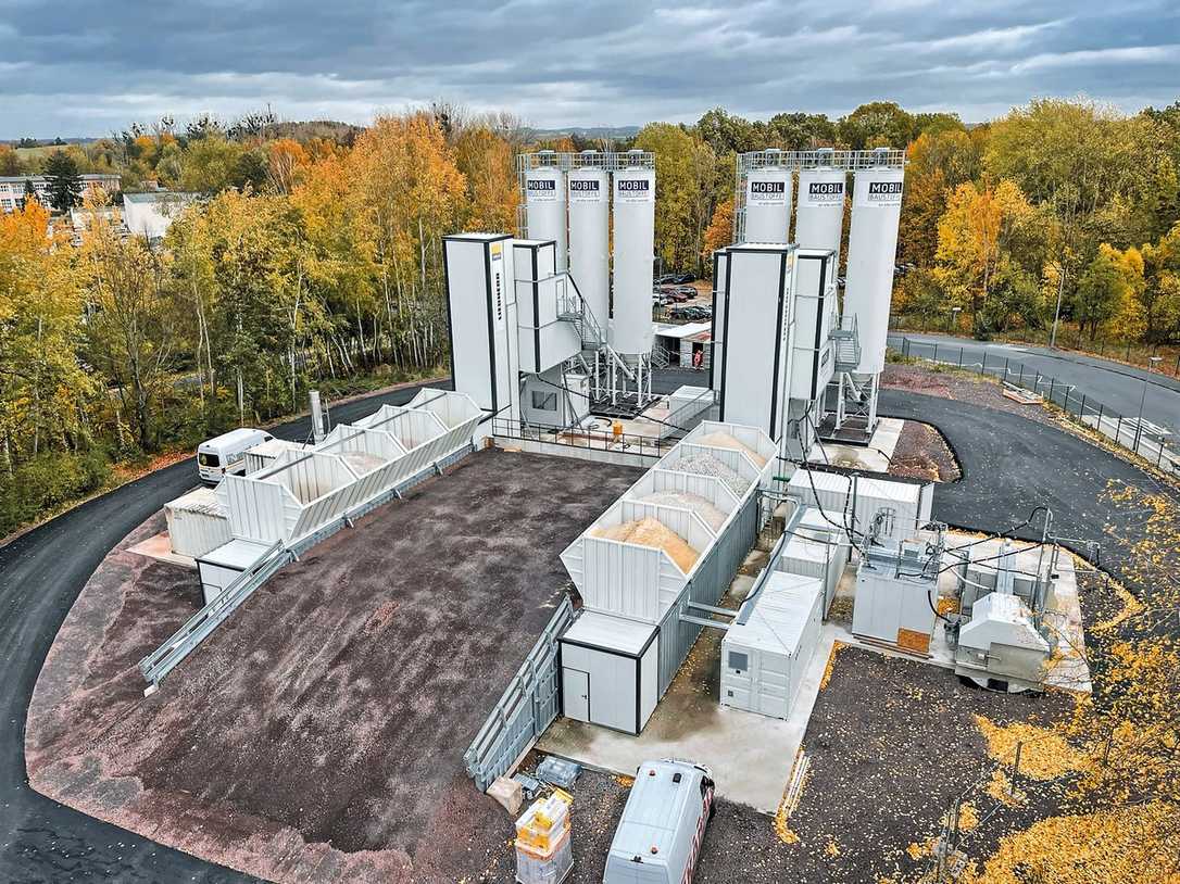 Neue Beton-Mischanlage "Mobilmix" für Baustellen von Liebherr Neue Beton-Mischanlage "Mobilmix" für Baustellen von Liebherr