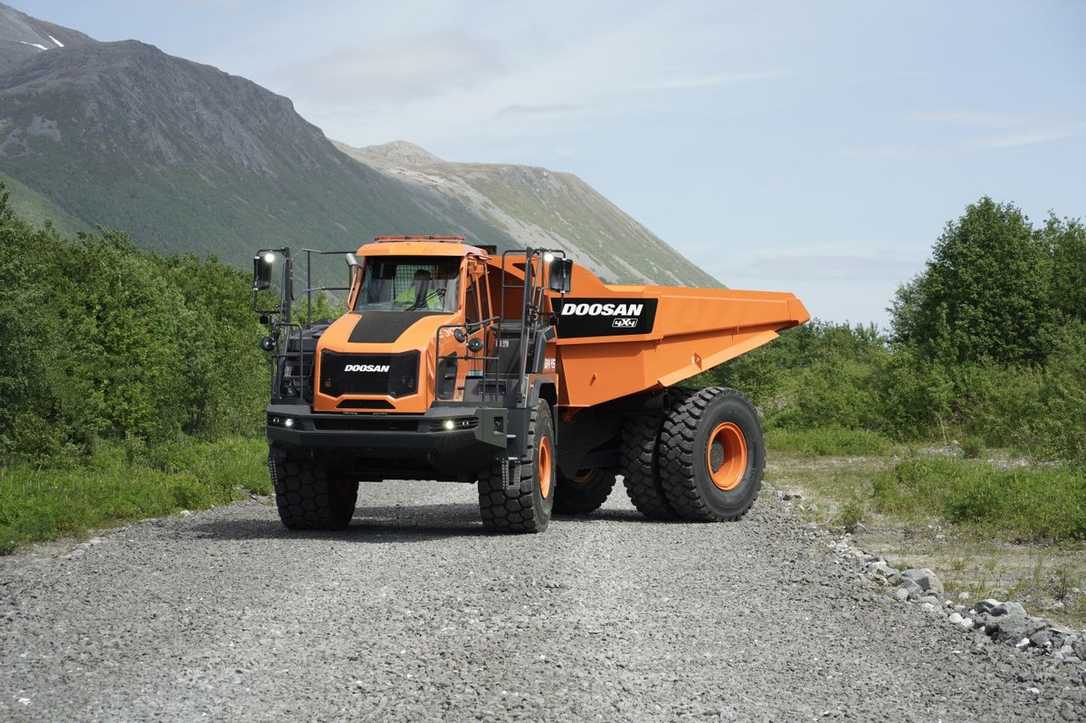 Doosan baut knickgelenkten 4x4-Zweiachser-Muldenkipper DA45-7 Doosan baut knickgelenkten 4x4-Zweiachser-Muldenkipper DA45-7