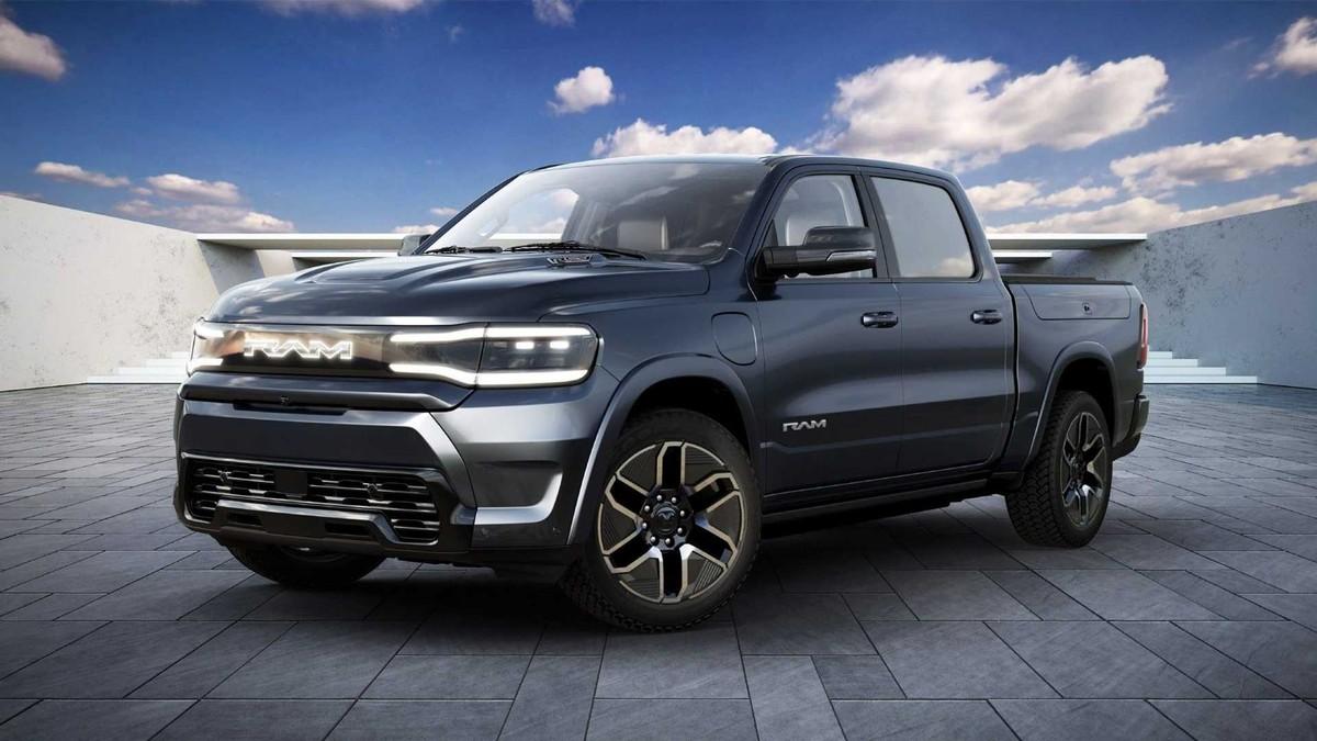 Vom Concept Car des Ram 1500 Revolution BEV auf der CES 2023 ist am Serienmodell nicht viel übernommen worden. | Foto: Ram Truck