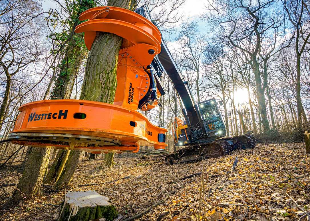 Westtech: Neuer Fällgreifer für 70-cm-Stämme Westtech: Neuer Fällgreifer für 70-cm-Stämme