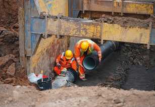 Ohne Sandbettung im Hagener Neubaugebiet