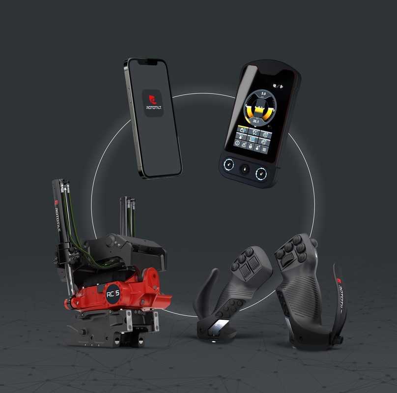 Rototilt Control ist ein neues Konzept, das das Steuersystem RC, die RC
Joysticks, die Tiltrotatoren der Serie RC und die App RC Connect umfasst. | Foto: Rototilt Rototilt Control ist ein neues Konzept, das das Steuersystem RC, die RC
Joysticks, die Tiltrotatoren der Serie RC und die App RC Connect umfasst. | Foto: Rototilt