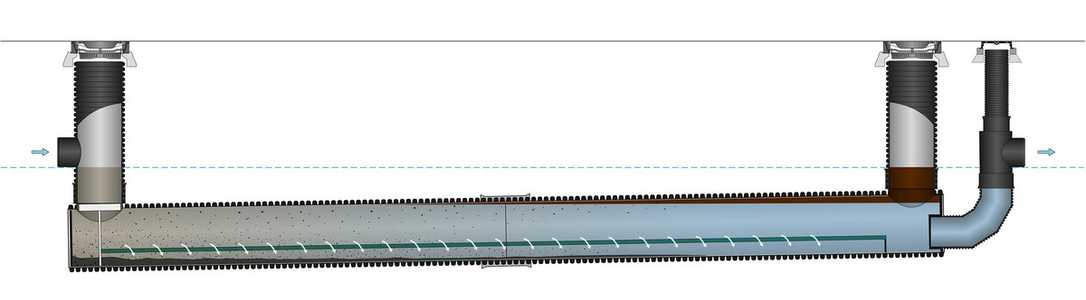 Regenwasser-Behandlung mit Sedimentationsrohren von Fränkische: SediPipe 800 Regenwasser-Behandlung mit Sedimentationsrohren von Fränkische: SediPipe 800