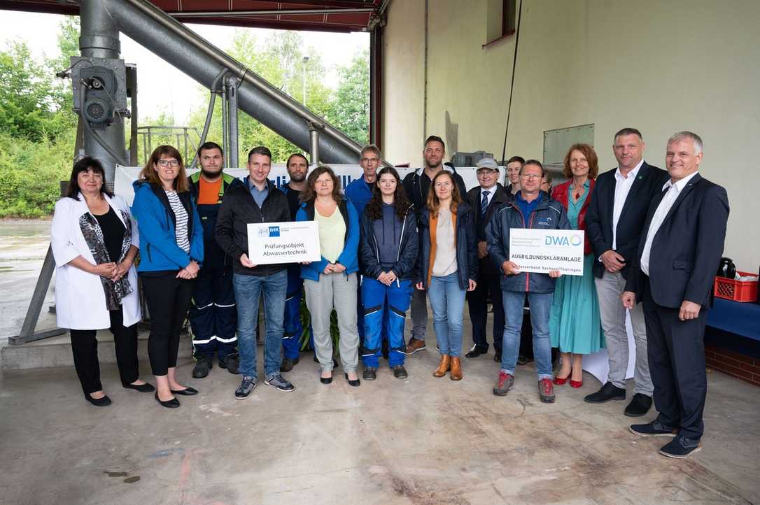 Kläranlage Ottendorf-Okrilla wird zur Ausbildungsstätte für Abwasserfachkräfte Kläranlage Ottendorf-Okrilla wird zur Ausbildungsstätte für Abwasserfachkräfte