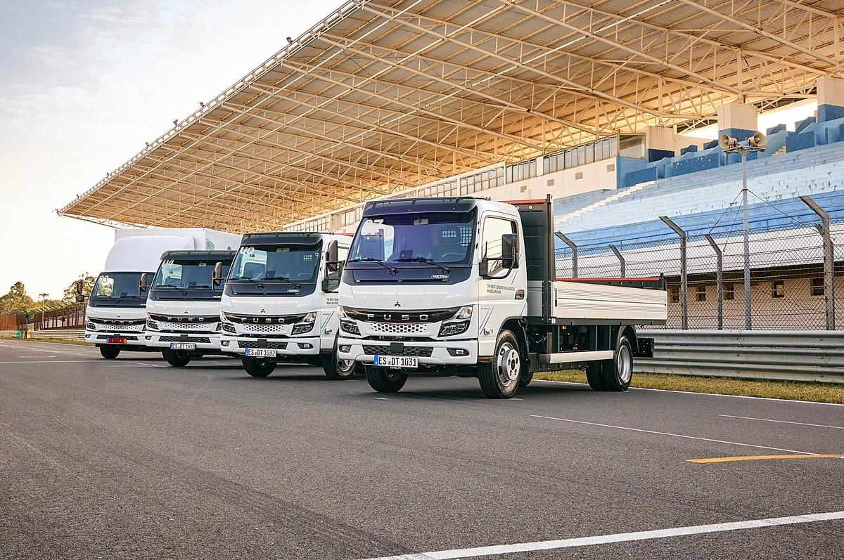 Das Gesicht des eCanter ist in der neuen Generation freundlicher geworden. | Foto: Daimler Truck, Oliver Willms Das Gesicht des eCanter ist in der neuen Generation freundlicher geworden. | Foto: Daimler Truck, Oliver Willms