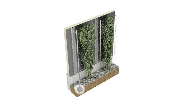 Auf der BAU 2025 zu sehen: „Ondatherm Hybrid Green“-Sandwichpaneele für die Begrünung von Fassaden | Foto: ArcelorMittal Auf der BAU 2025 zu sehen: „Ondatherm Hybrid Green“-Sandwichpaneele für die Begrünung von Fassaden | Foto: ArcelorMittal