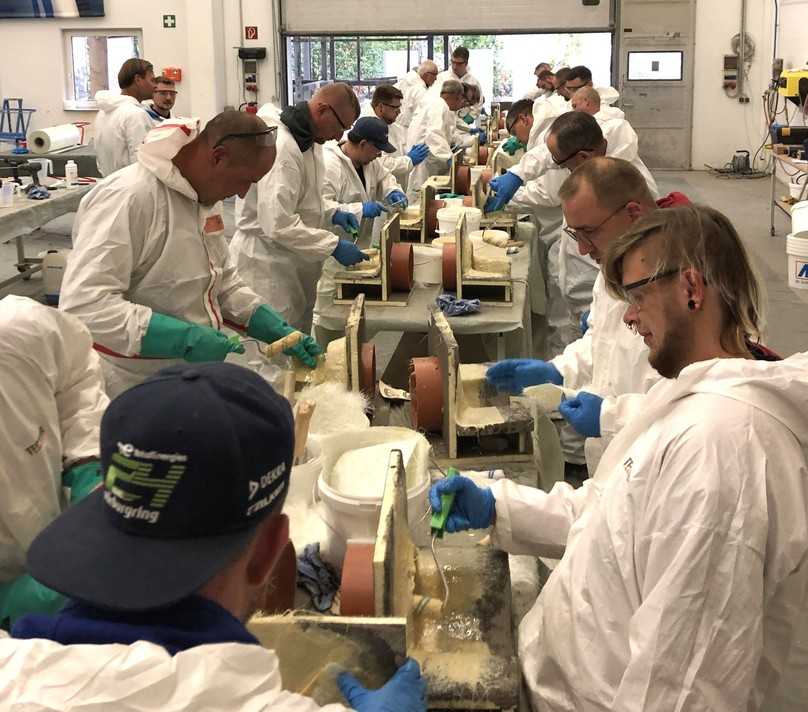Praktische Ausbildung im Rahmen des CROM-GLA-Lehrgangs | Foto: MC-Bauchemie Praktische Ausbildung im Rahmen des CROM-GLA-Lehrgangs | Foto: MC-Bauchemie