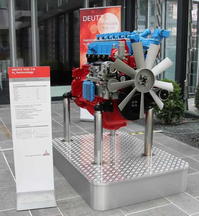 Deutz baut Wasserstoff-Verbrennungsmotor Deutz baut Wasserstoff-Verbrennungsmotor